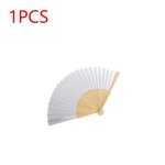 Eventail pliant en bambou blanc vierge pour pratique de la calligraphie, peinture, dessin, cadeau de ...