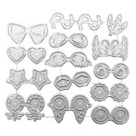 Eyeglasses metal cutting dies stencils die cut template for diy scrapbooking album paper card embossing ...