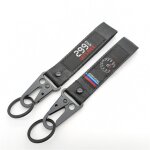 F 1pcs1 - cl de culture pour moto, sangle en nylon, emblme, chane en acier, clip a ressort, accessoires ...