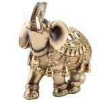 Feng shui elphant dor statue richesse figurine cadeau maison dcor