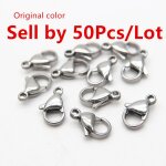 Fermoirs a griffes en acier inoxydable 304, bijoux de bricolage, rsultats excutifs, 9 - 15mm, 30 - ...