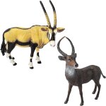 Figurines dantilopes oryx africaines ralistes en plastique animaux sauvages pour la science accessoire ...