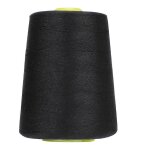 Fil pour machine a coudre, 7 600 m, polyester de haute qualit, accessoires pour vtements mnagers (noir) ...