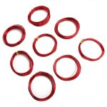 Fil de perlage en aluminium pour fabrication de bijoux, 8 rouleaux de 0. 6 a 3mm faits a la main, fil ...