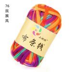 Fil de tissu color tiss a la main, 100g, 1 pice, fil envelopp, segment fantaisie teint, boule de ...