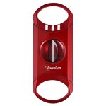 Finition brillante, coupe en v coupe - cigare jusqu' 60 jauge de la bague de cigare reste rouge