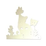 Flower for cat metal cutting dies handmade stencil mold embossing pattern