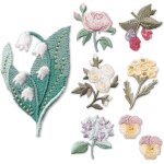 Flower patches fer sur les patchs - 7 patchs brodés pour pantalons, jeans, chemises et artisanat Flower patches fer sur les patchs - 7 patchs brodés pour pantalons, jeans, chemises et artisanat