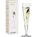 Flte a champagne 200 ml - srie goldnacht n 21 - une pice de design noble avec de l'or vritable