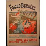 Folies berg�re - - affiche / lithographie envoi en tube
