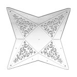 Four - pointed star metal cutting dies stencil diy scrapbooking album paper card template mold embossing ...