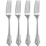 Magnifique fourchette de table, set de 4, acier inoxydable 18 / 10, 20 cm