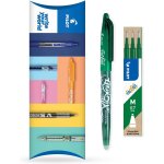 Frixion fr7 stylo roller effaable heat / friction pointe moyenne 0, 7 mm 1 stylo + 3 recharges vert