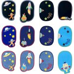 Genouillères en tissu thermocollant pour les enfants, appliques de coudre pour la réparation et la décoration ... Genouillères en tissu thermocollant pour les enfants, appliques de coudre pour la réparation et la décoration ...