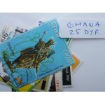 Ghana 25 timbres différents Ghana 25 timbres différents