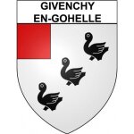 Givenchy - en - gohelle 62 ville stickers blason autocollant adh�sif - taille : 17 cm