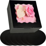 Gothicana by emplot de 5 botes a gteau noires de 15, 24 x 15, 24 x 12, 7 cm avec fentre et 5 planches ...