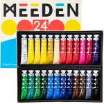 Gouache paint lot de 24 peintures liquides non toxiques a base d'eau pour toile et papier, accessoires ... Gouache paint lot de 24 peintures liquides non toxiques a base d'eau pour toile et papier, accessoires ...
