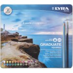 Graduate aquarell - boîte métal 24 crayons de couleur + 1 pinceau Graduate aquarell - boîte métal 24 crayons de couleur + 1 pinceau
