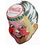 Grande plaque emaille coca cola sprite boy 76x58 cm tle emaille aspect vieilli