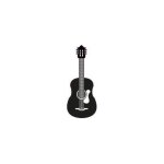 Guitare autocollant sticker adh�sif instrument musique - taille : 8 cm - couleur : marron