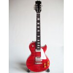 Guitare miniature de collection de type gibson les paul rouge de joe bonamassa