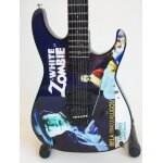 Guitare miniature esp white zombie de kirk hammett de metallica