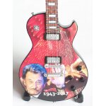 Guitare miniature m�morial johnny hallyday 22 cm