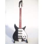 Guitare miniature rickenbacker 325 jet - glo noire john lennon beatles