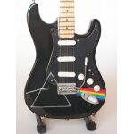 Guitare miniature stratocaster dark side of the moon pink floyd