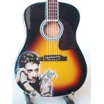 Guitare miniature style acoustique hommage a johnny hallyday