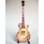 Guitare miniature style esp burnt de richard zven kruspe de rammstein