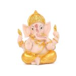 Haidianzi gold lord ganesha bouddha statue elephant god sculptures figurines