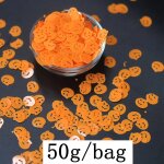 Halloween paillettes mixtes orange citrouille chauve - souris fantme blanc pour festival maquillage ...