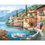 Harbor digital peinture a lâ¿huile toile diy non encadré peinture par numéro décoration murale Harbor digital peinture a lâ¿huile toile diy non encadré peinture par numéro décoration murale