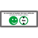 Hauteur de passage de vhicule 4m oui - 9x4cm - sticker / autocollant