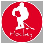 Hockey - 5cm - sticker / autocollant