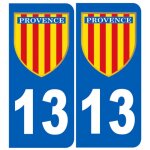 Immatriculation provence 13 bouches du rh�ne - sticker / autocollant