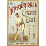 International cricket bat - d'apr�s un original de robert opie collection - ref 002 306
