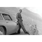 James bond - connery & aston martin - 61x91, 5cm - affiche / poster - envoi roul�