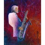 Jerry mulligan - digigraphie de l'oeuvre de patrice varin - format 130 x 157 cm sur canvas mat epson ...