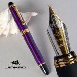 Jinhao - stylo plume iraurita x450, 18 kgp, 0. 7mm, plume large, entirement mtallique, vert fonc et ...