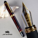 Jinhao - stylo plume iraurita x450, 18 kgp, 0. 7mm, plume large, entirement mtallique, vert fonc et ...