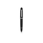 Jinhao x159 acrylique noir stylo plume mtal clip etendu fine nib f 0. 5mm #mj