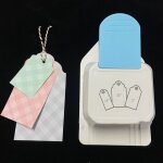 Jolie con d'étiquette 3 en 1 pour scrapbooking, coupeur d'angle rond, poinçon d'étiquettes en papier, ... Jolie con d'étiquette 3 en 1 pour scrapbooking, coupeur d'angle rond, poinçon d'étiquettes en papier, ...