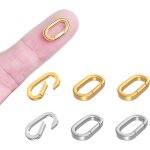 Jum - lot de 6 fermoirs mousquetons ovales en or 18 carats - fermoirs et fermoirs pour collier - fermoir ... Jum - lot de 6 fermoirs mousquetons ovales en or 18 carats - fermoirs et fermoirs pour collier - fermoir ...