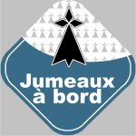 Jumeaux bretons hermine (15x15cm) - sticker / autocollant