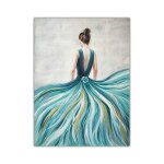 Jupe longue pour fille, peinture a l'huile, toile imprimée, affiches et imprimés nordiques, tableau d'art ... Jupe longue pour fille, peinture a l'huile, toile imprimée, affiches et imprimés nordiques, tableau d'art ...