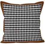 Juste de coussin a coutures géométriques, taie d'oreiller design simple, noir et gris, canapé et bureau, ... Juste de coussin a coutures géométriques, taie d'oreiller design simple, noir et gris, canapé et bureau, ...