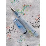 Kaigelu - stylo a plume en acrylique lisse, beau motif de marbre ambre, stylo a encre, cadeau d'criture, ...